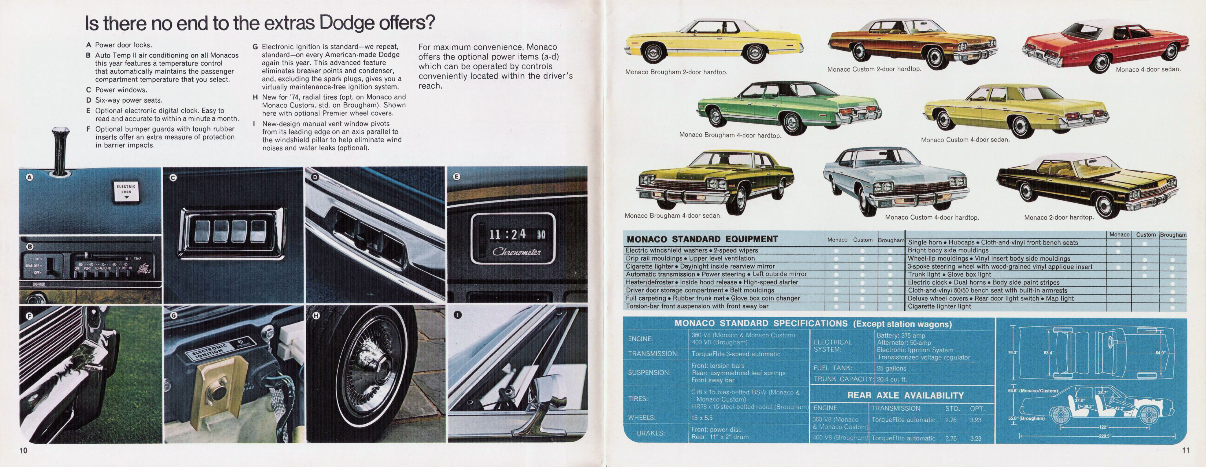 1974 Dodge Full-Line Brochure Page 4